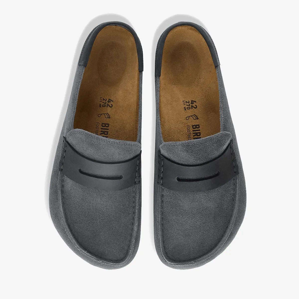 BIRKENSTOCK Papuci Naples Wrapped LEVE/LEOI Charcoal 