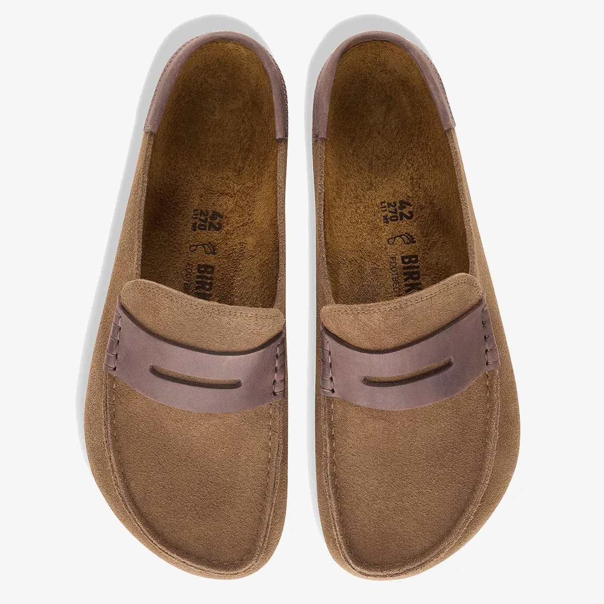 BIRKENSTOCK Papuci Naples Wrapped LEVE/LEOI Dark Tea 
