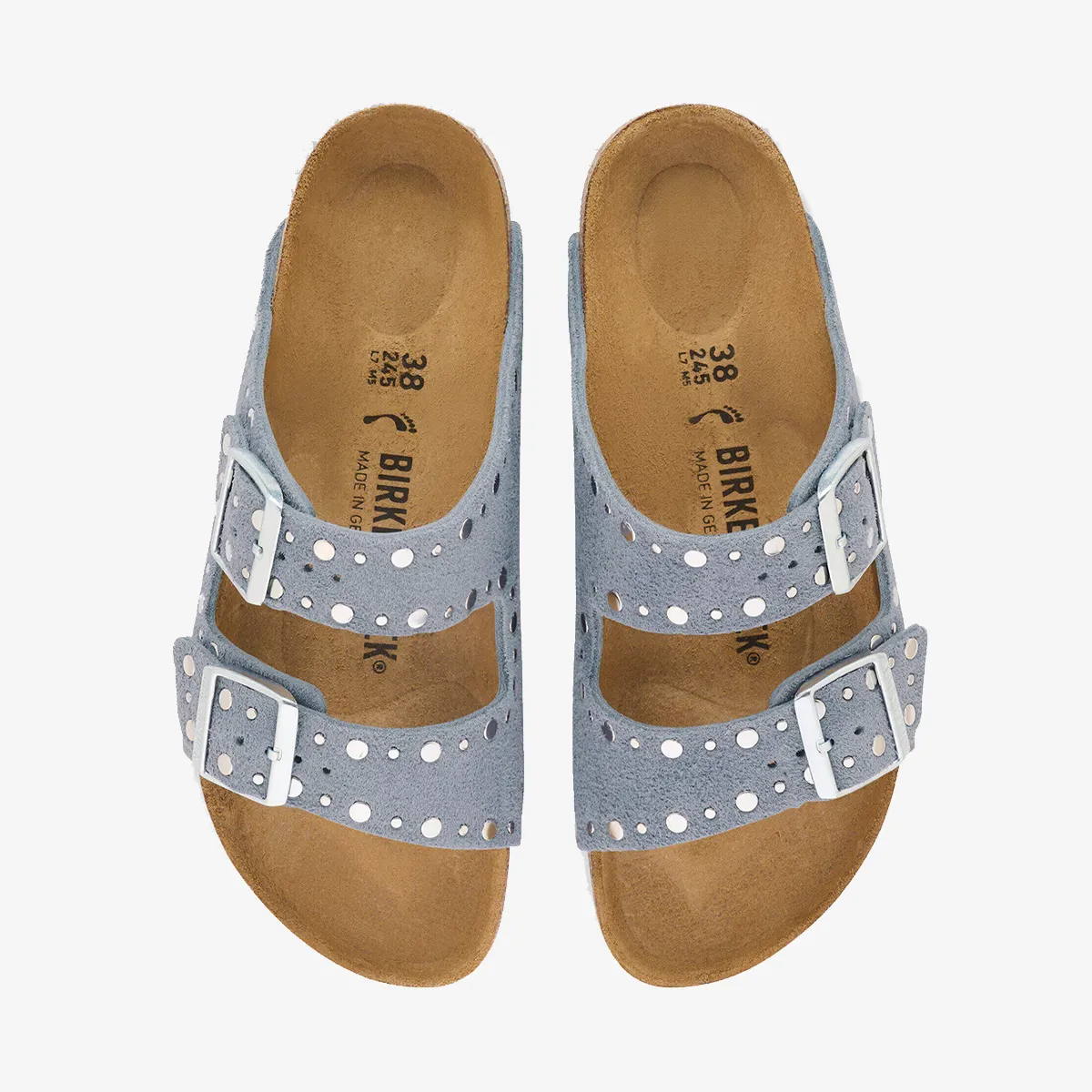 BIRKENSTOCK Papuci Arizona Rivet LEVE Stone Blue 