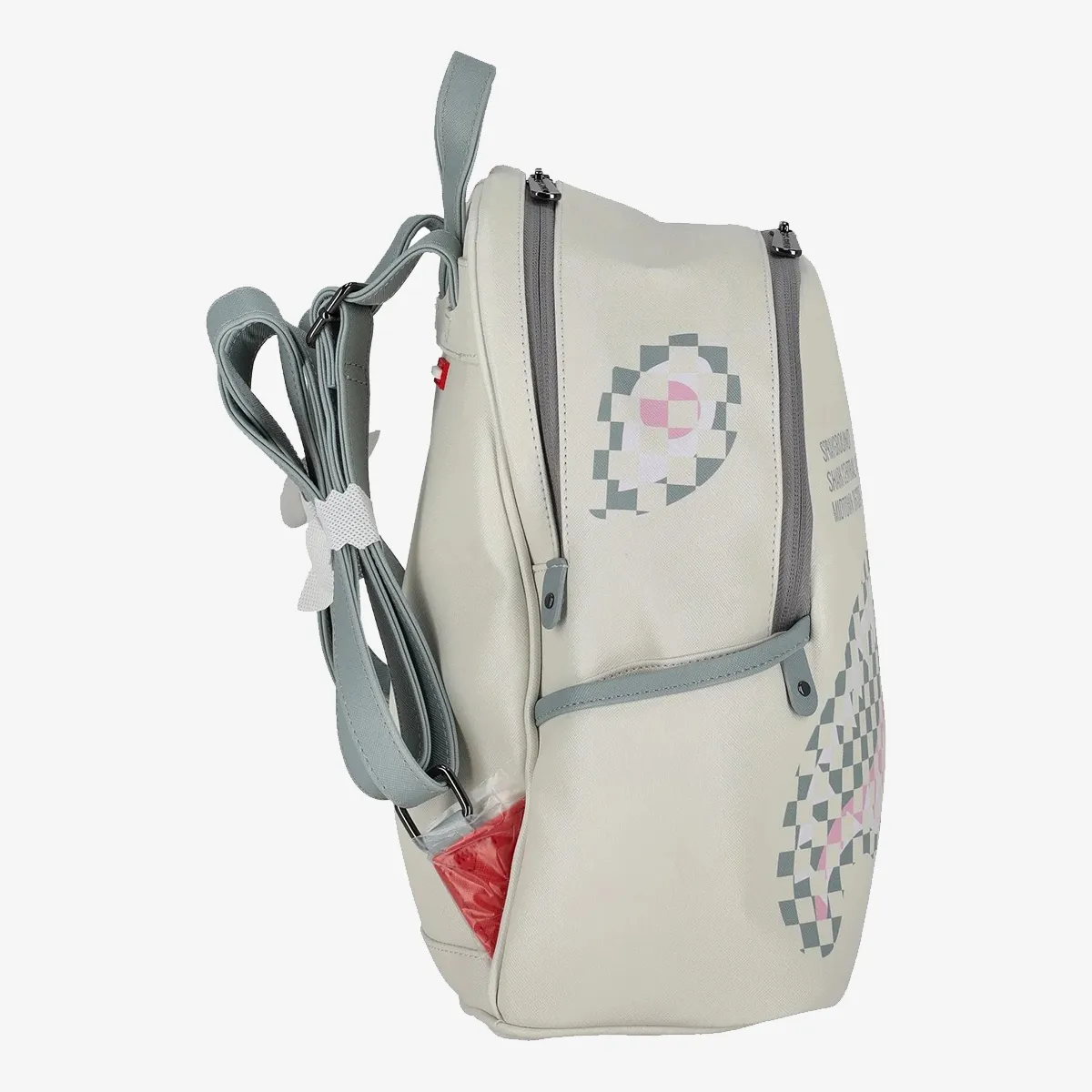 SPRAYGROUND Rucsac CREAM CHECK SHARK CENTRAL SAVAGE 
