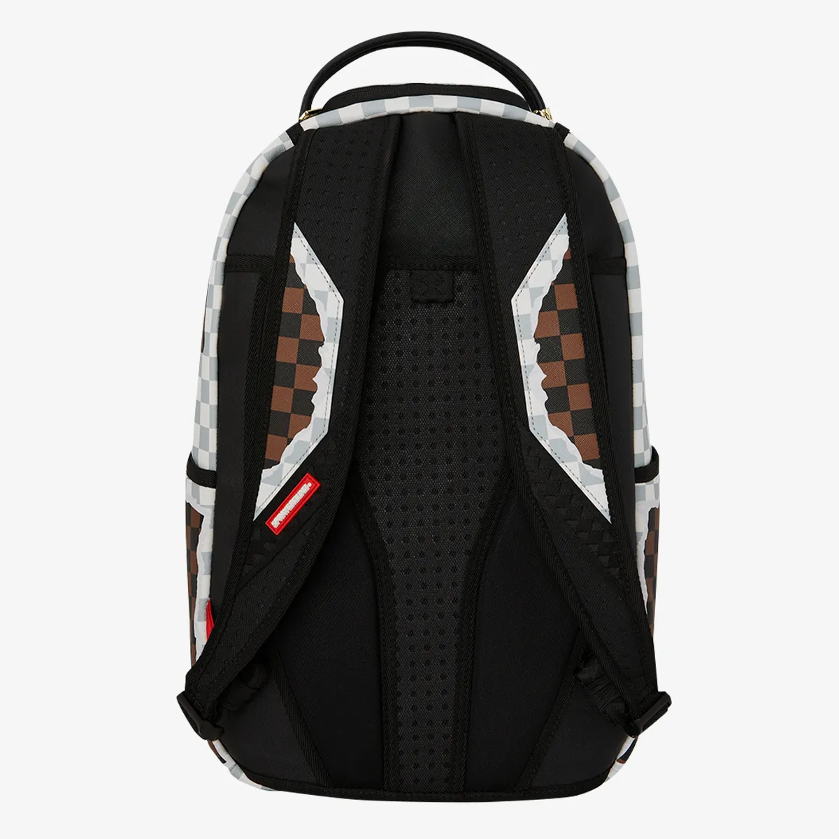 SPRAYGROUND Rucsac CREAM AND BROWN TEAR CHECK BACKPACK 