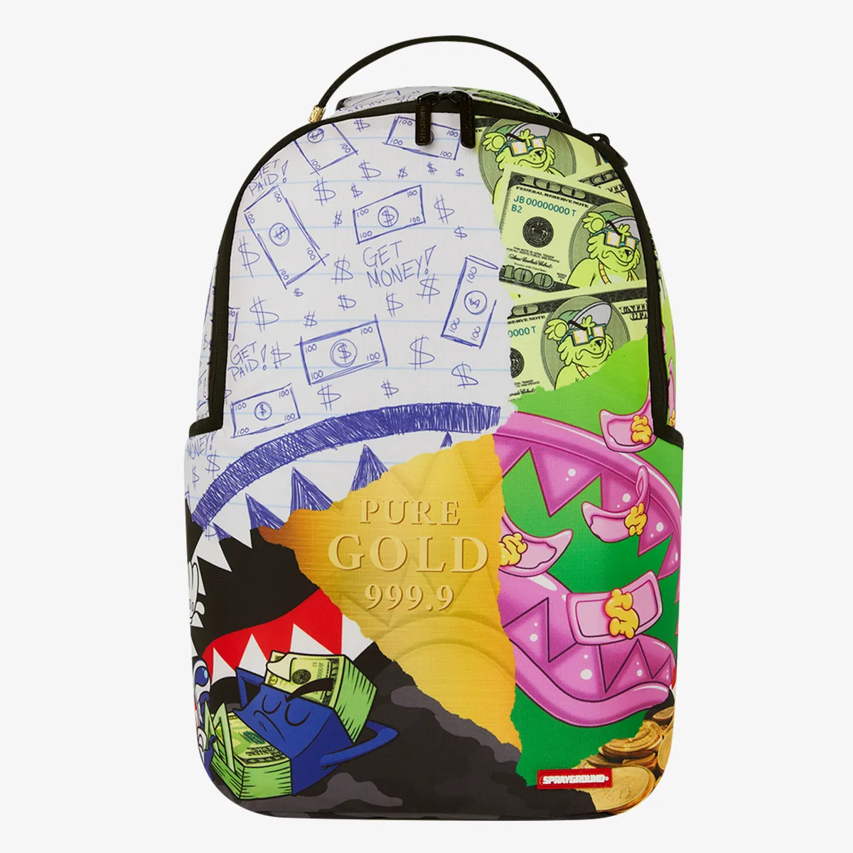 SPRAYGROUND Rucsac MEAN MONEY COLLAGE BACKPACK