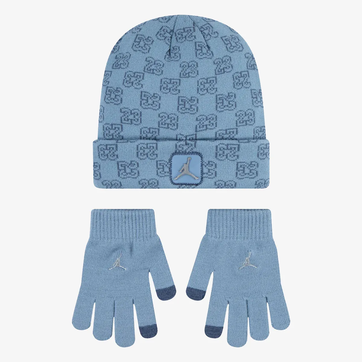 JORDAN SET JAN MONOGRAM BEANIE SET 