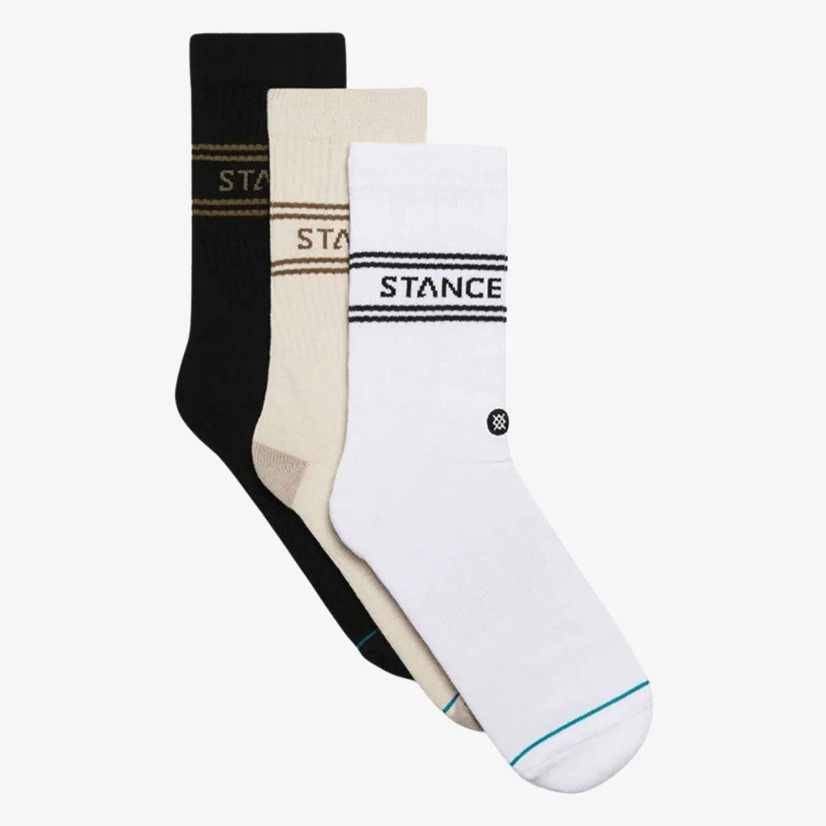 STANCE Sosete BASIC 3 PACK CREW 