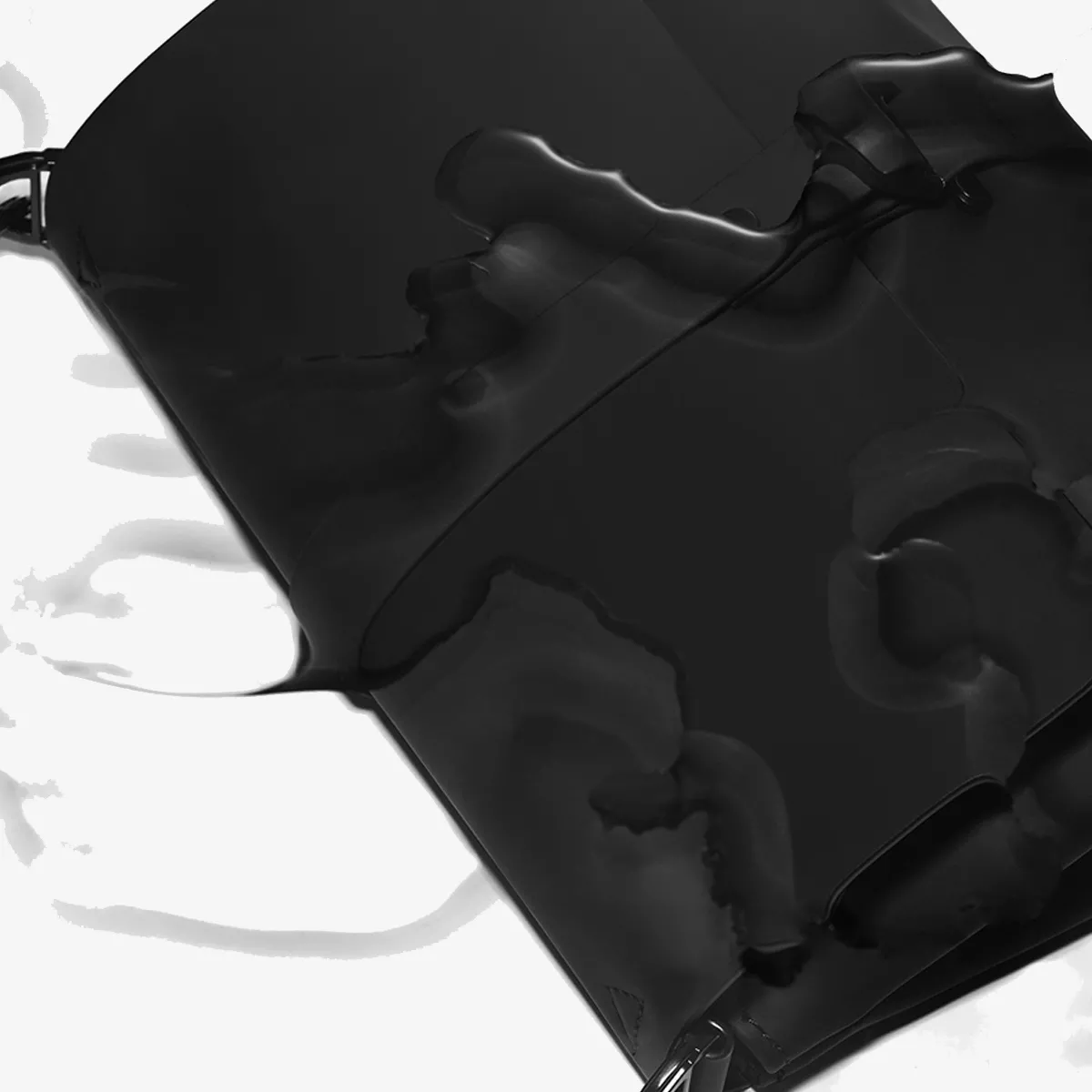 Gaston Luga GEANTA MICA Spläsh Crossbody Bag - Black 