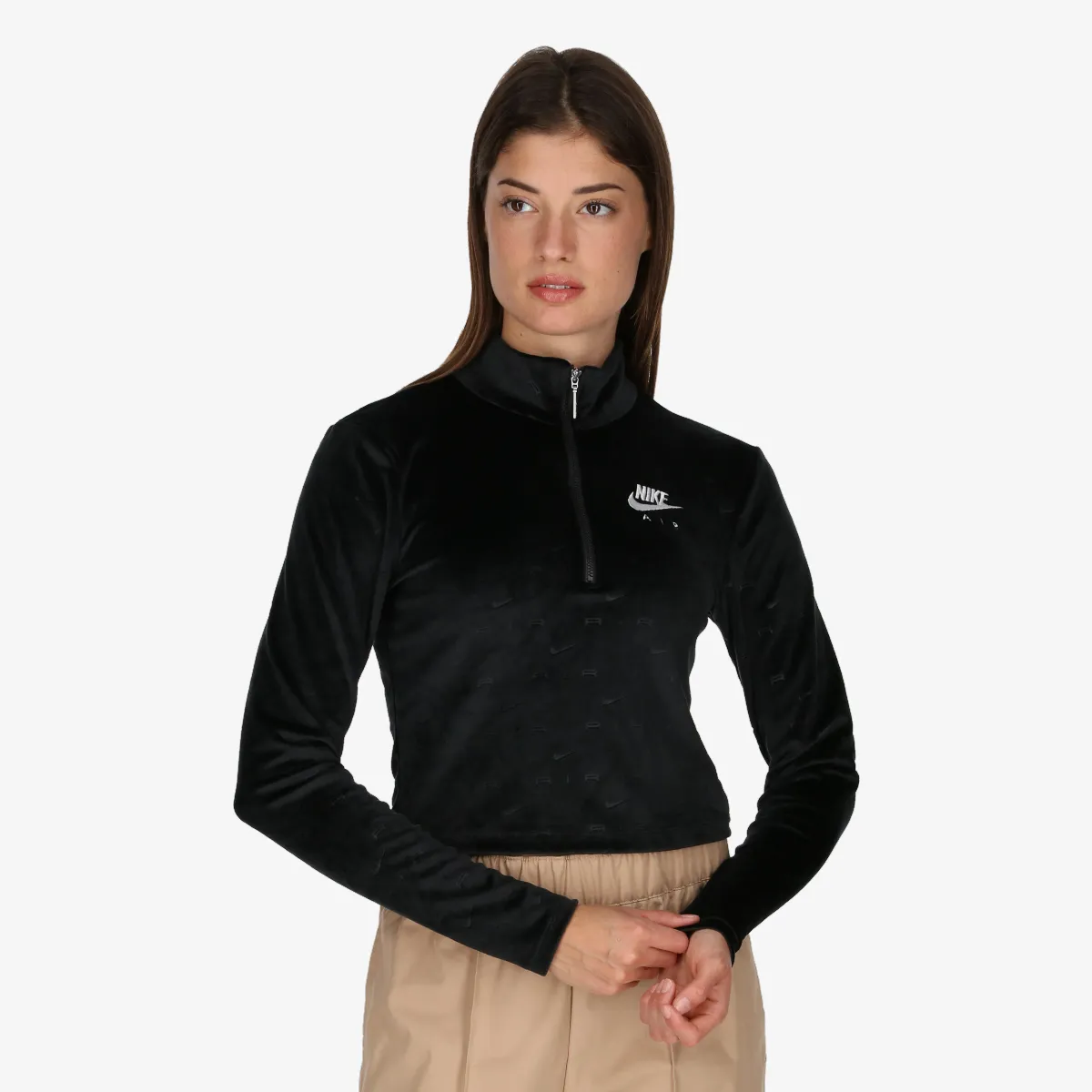 NIKE Hanorac W NSW AIR VLR MDCRP QZ LS TOP 