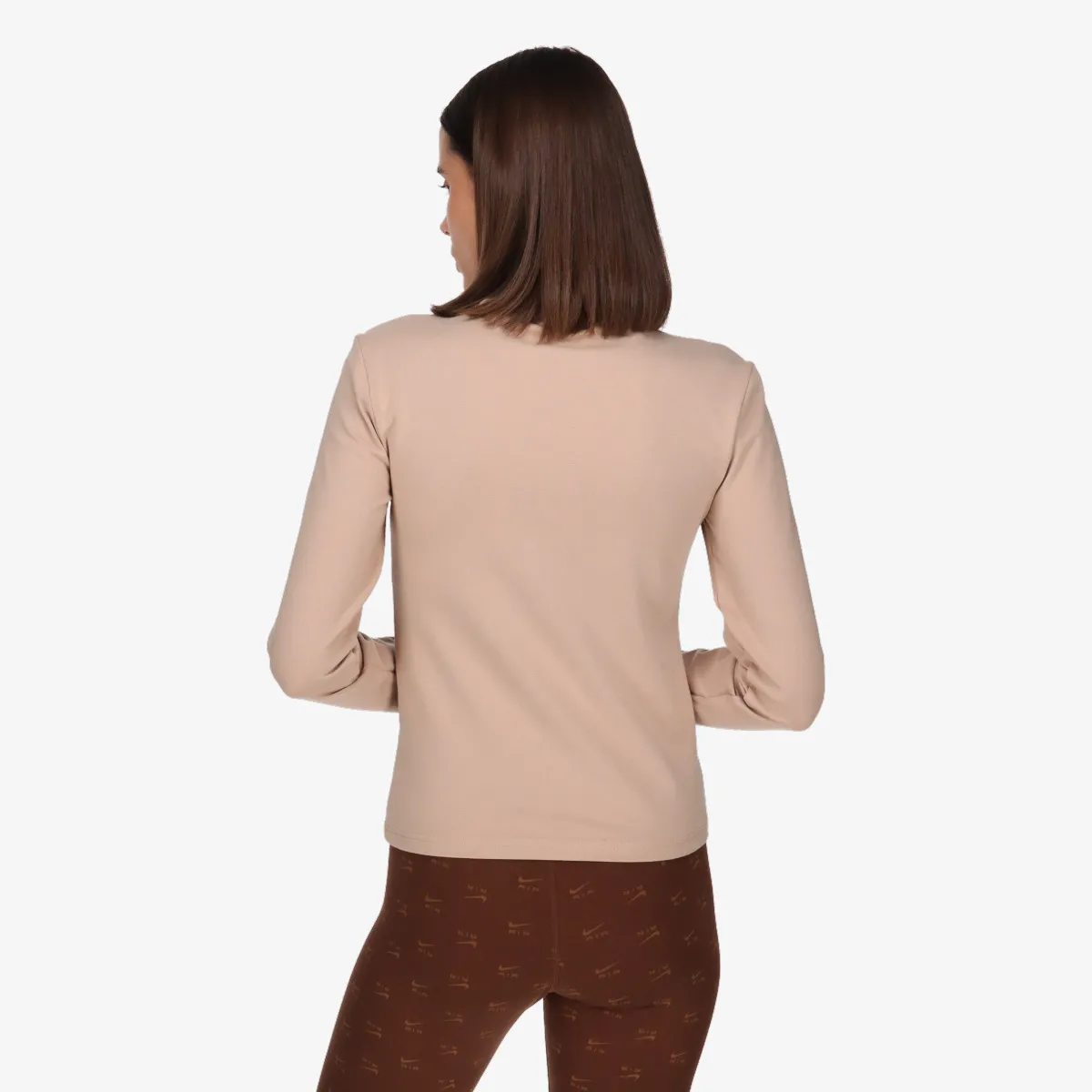 NIKE Tricou maneca lunga W NSW ESSNTL MOCK LS TOP