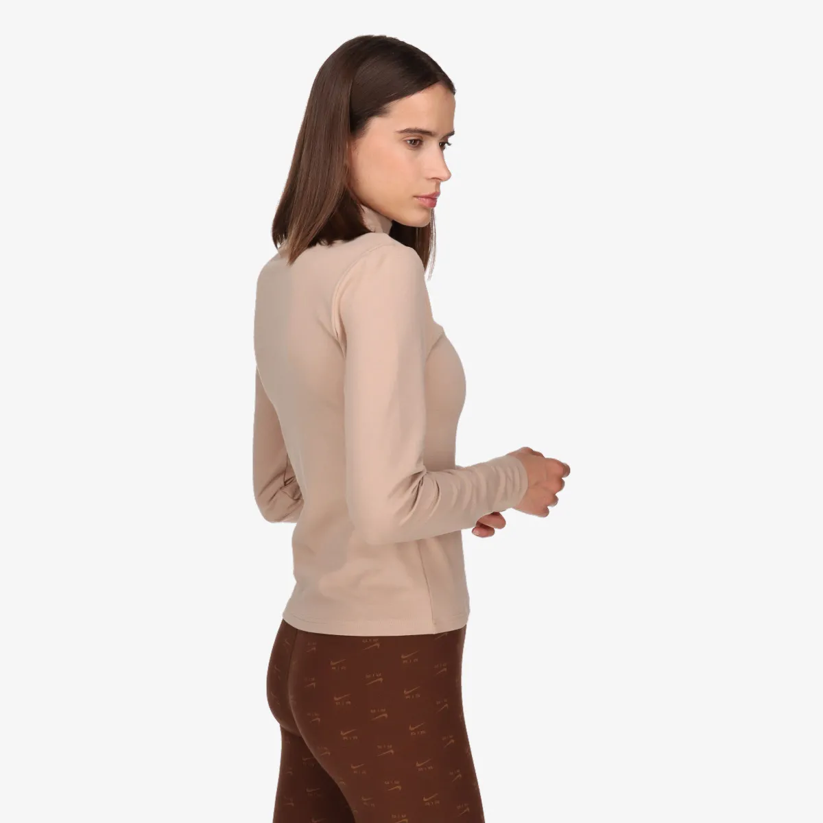 NIKE Tricou maneca lunga W NSW ESSNTL MOCK LS TOP