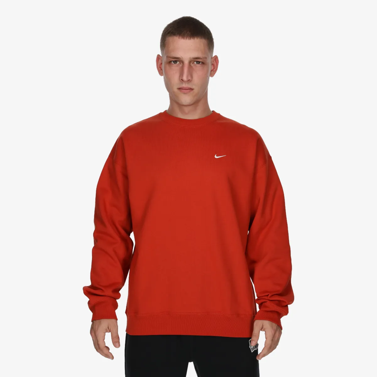 NIKE Tricou maneca lunga M NK SOLO SWSH FLC CRW 