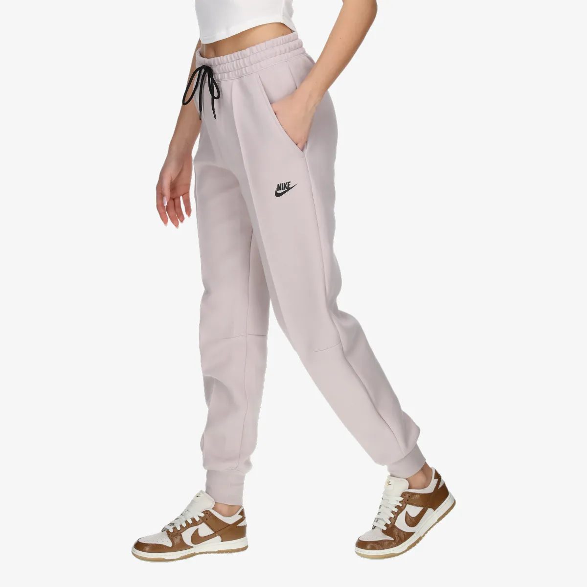 NIKE Pantaloni de trening W NSW TCH FLC MR JGGR