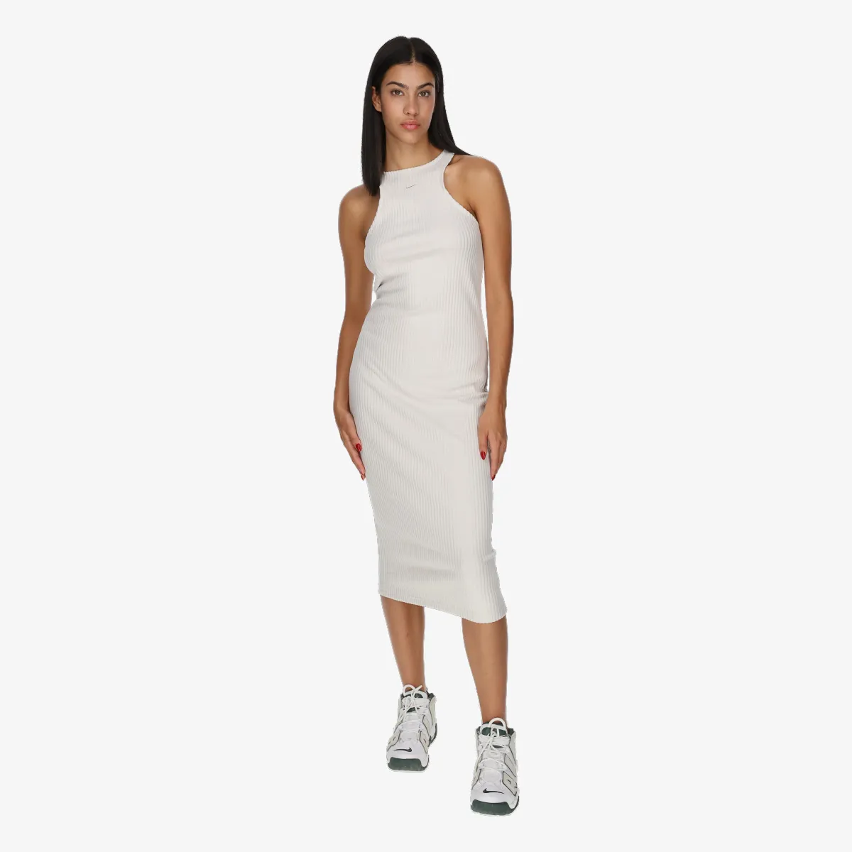 NIKE Rochie W NSW NK CHLL KNT RIB MIDI DRS 
