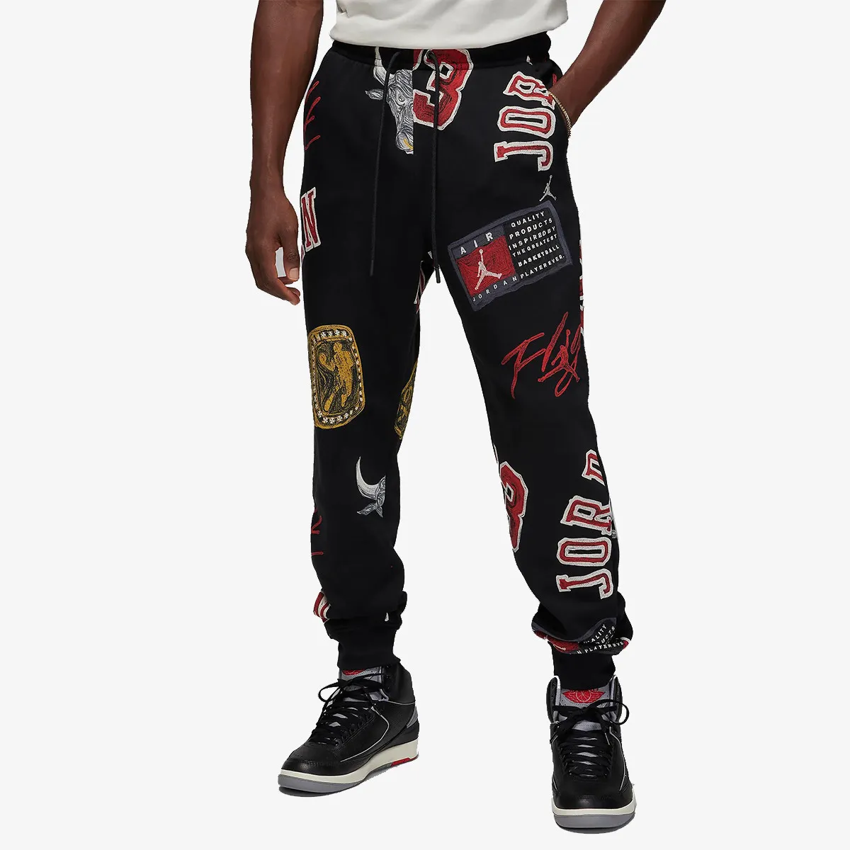 NIKE Pantaloni de trening M J ESS AOP FLC PANT 