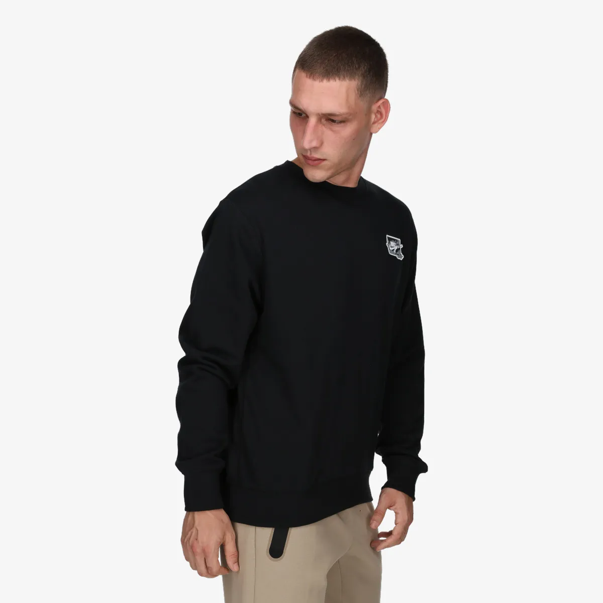 NIKE Tricou maneca lunga M NK CLUB FT CREW BOLT