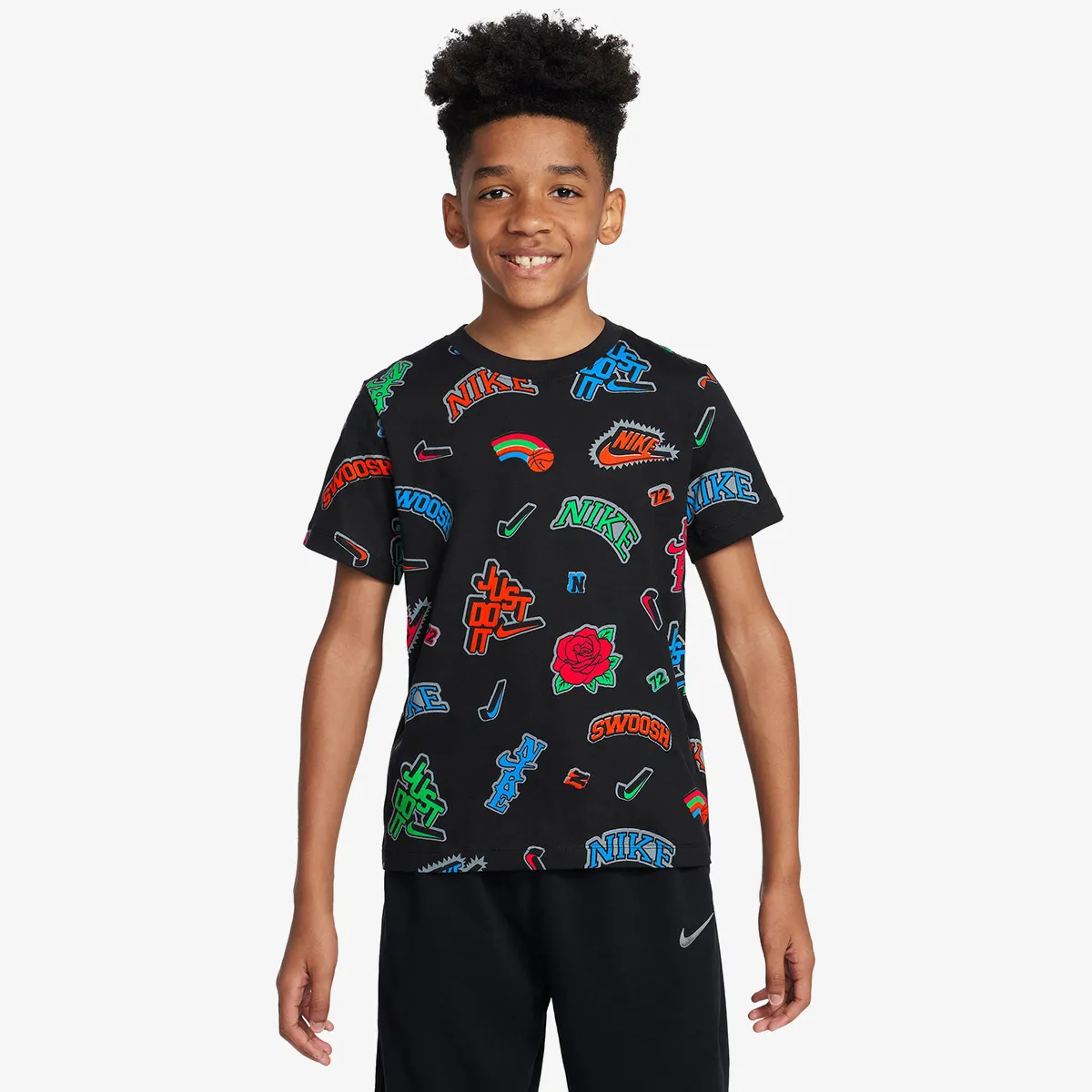NIKE Tricou K NSW TEE CREATE 2.2 AOP VRZTY 