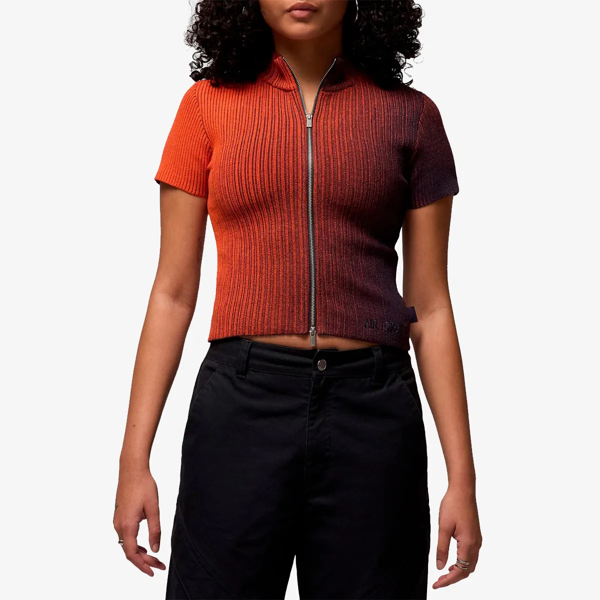 NIKE Tricou W J AIR JDN ZIP KNIT TOP 