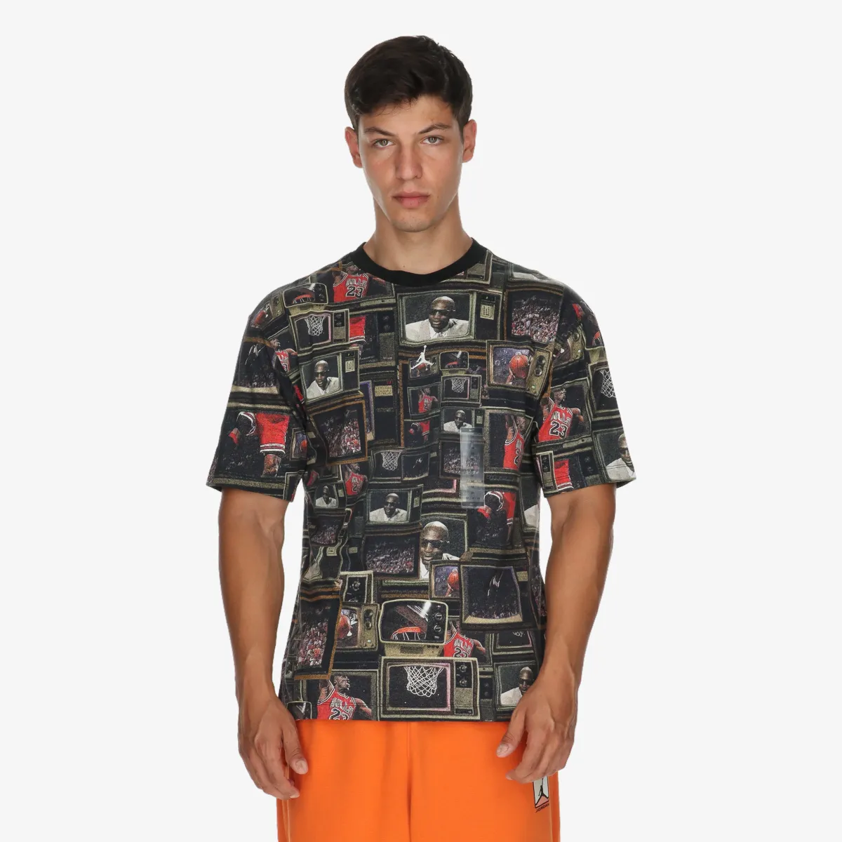 NIKE Tricou M J BRK TV AOP SS CREW 