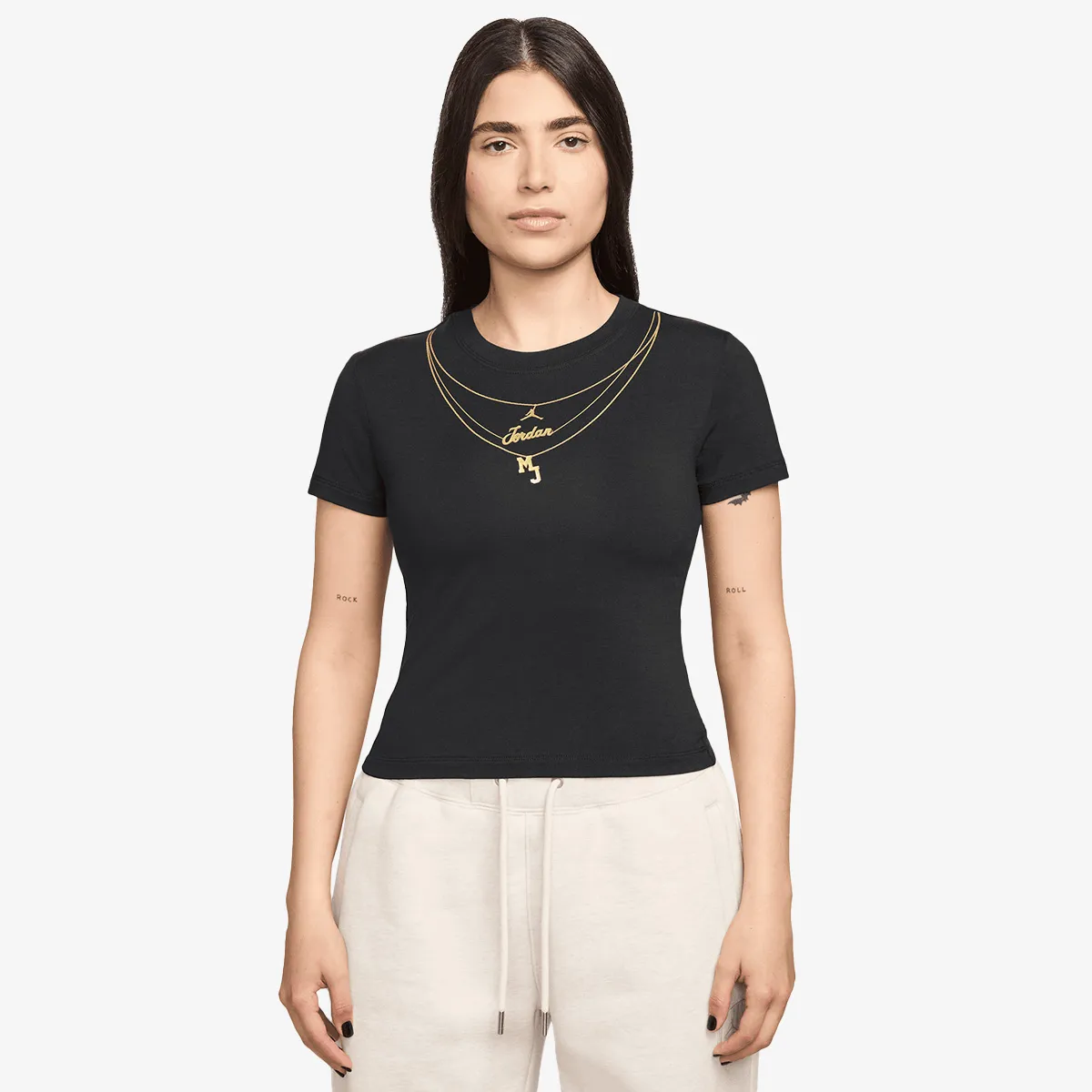 NIKE Tricou W J FLT SS TMID GFX TEE CHN 