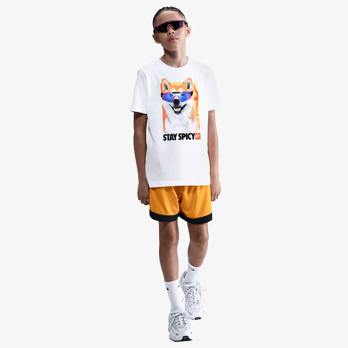 NIKE Tricou K NSW TEE PHOTO SHIBA 