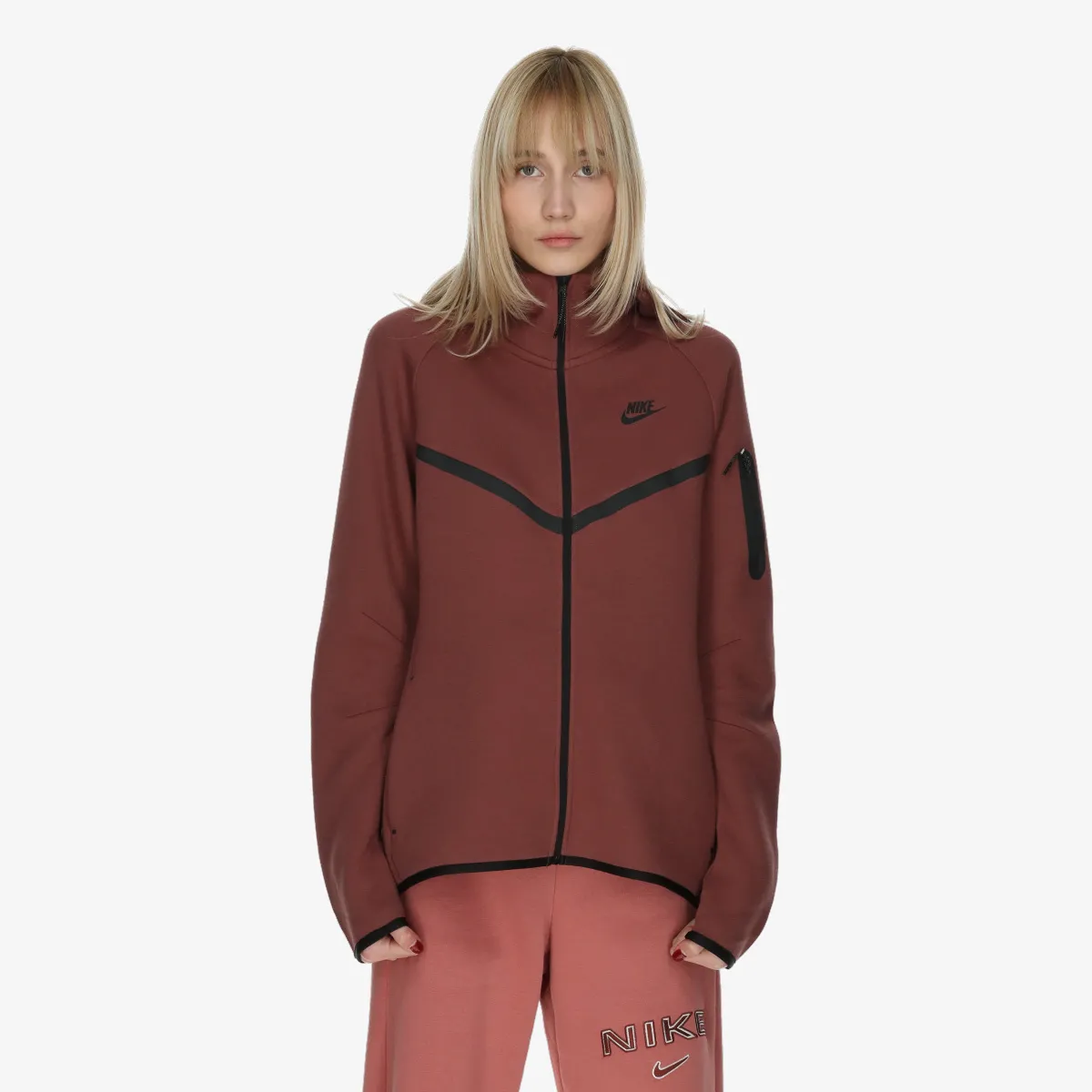 NIKE Hanorac W NSW TCH FLC WR FZ HDY 2 