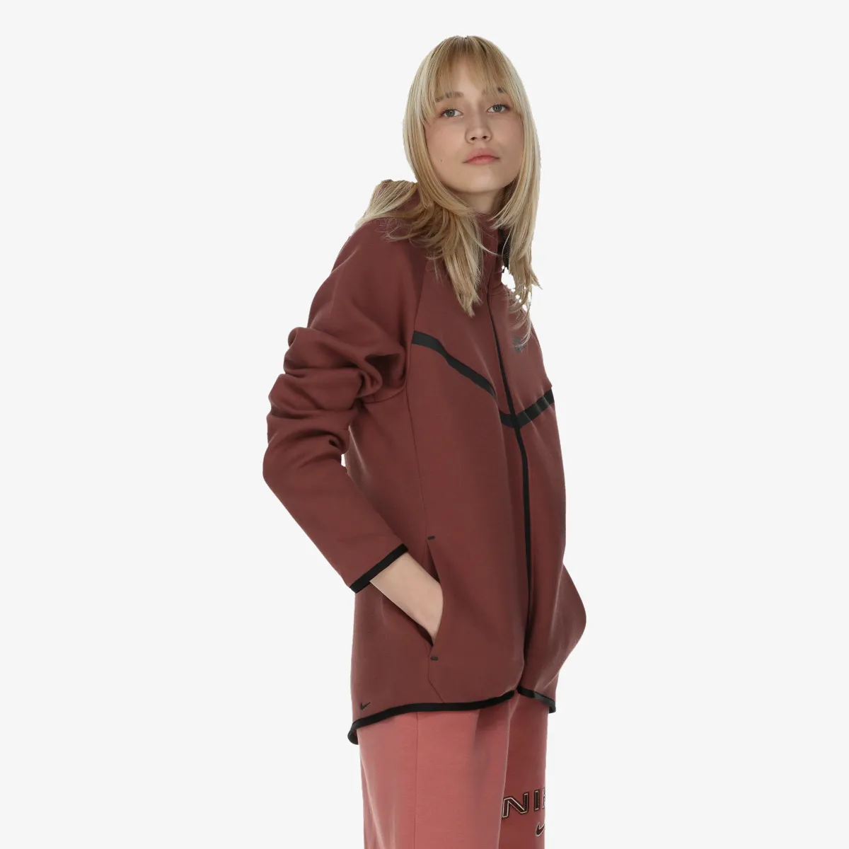 NIKE Hanorac W NSW TCH FLC WR FZ HDY 2 