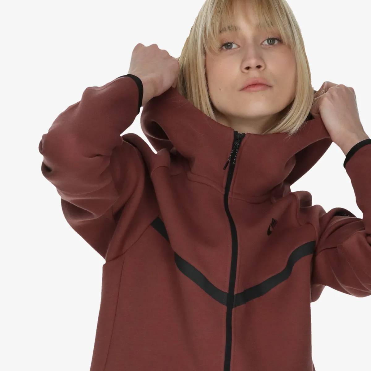 NIKE Hanorac W NSW TCH FLC WR FZ HDY 2 