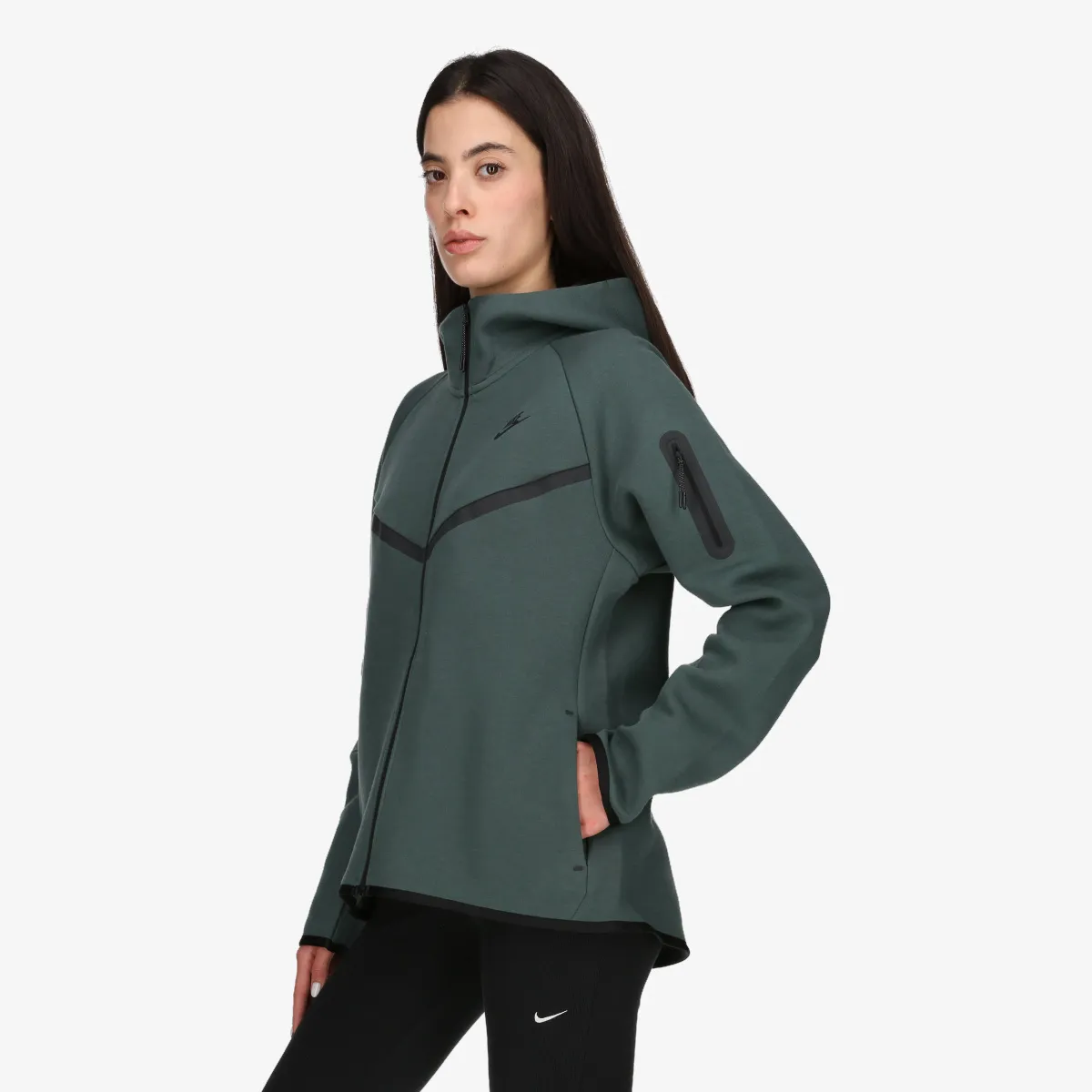 NIKE Hanorac W NSW TCH FLC WR FZ HDY 2 