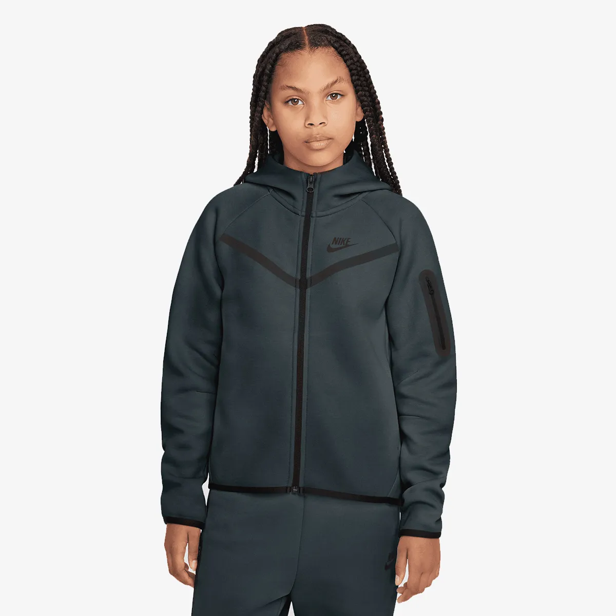 NIKE Hanorac G NSW TCH FLC HD FZ LS - PD 