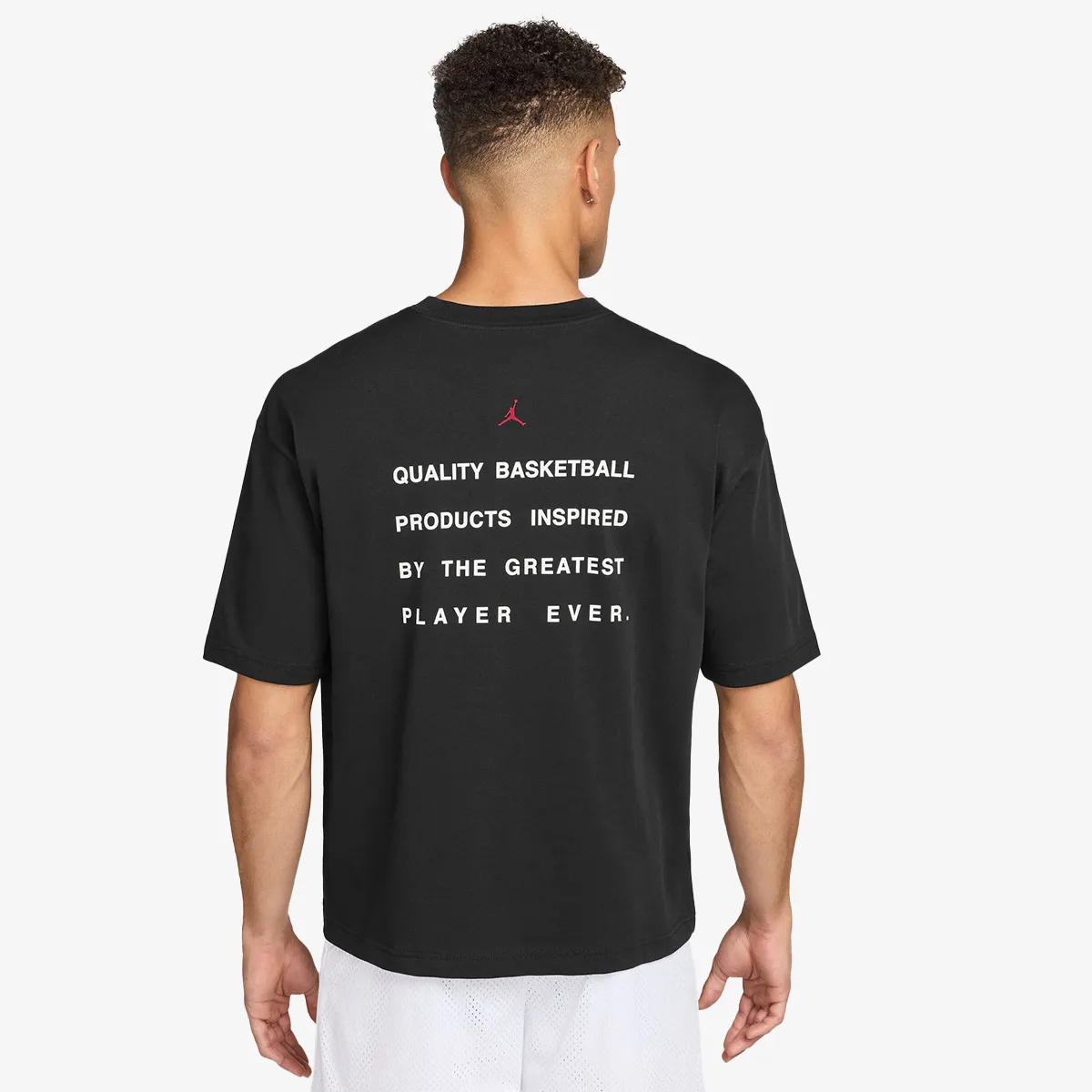 NIKE Tricou M J FLT SCRIPT BOXY SS CREW 