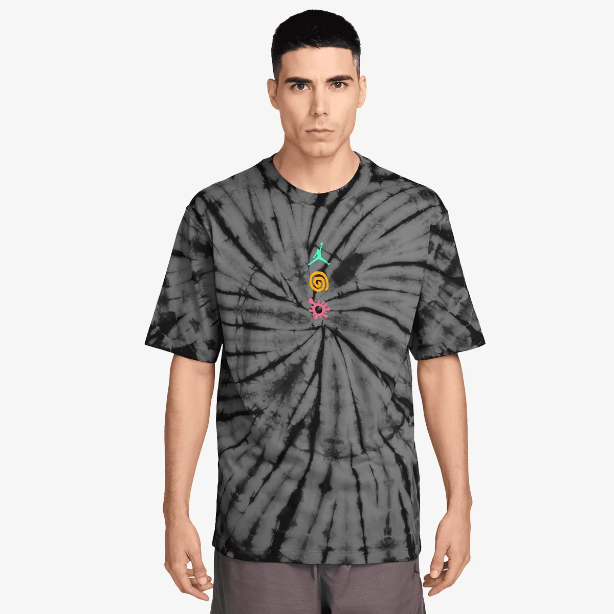NIKE Tricou M J BRK TIE DYE FEST SS CRW 