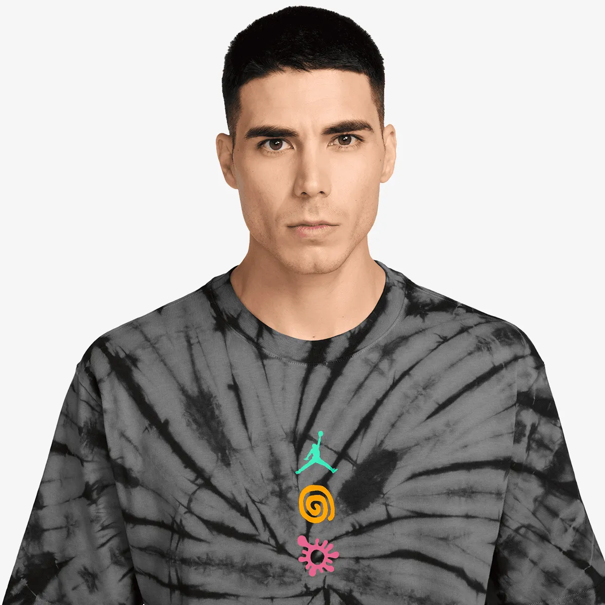NIKE Tricou M J BRK TIE DYE FEST SS CRW 