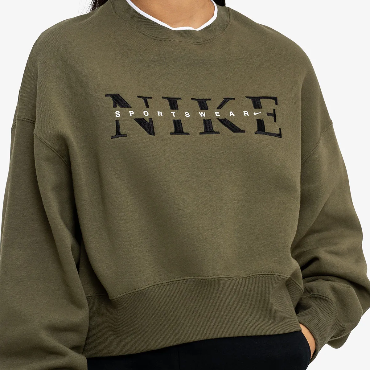 NIKE Hanorac W NSW PHNX FLC CREW GLS 