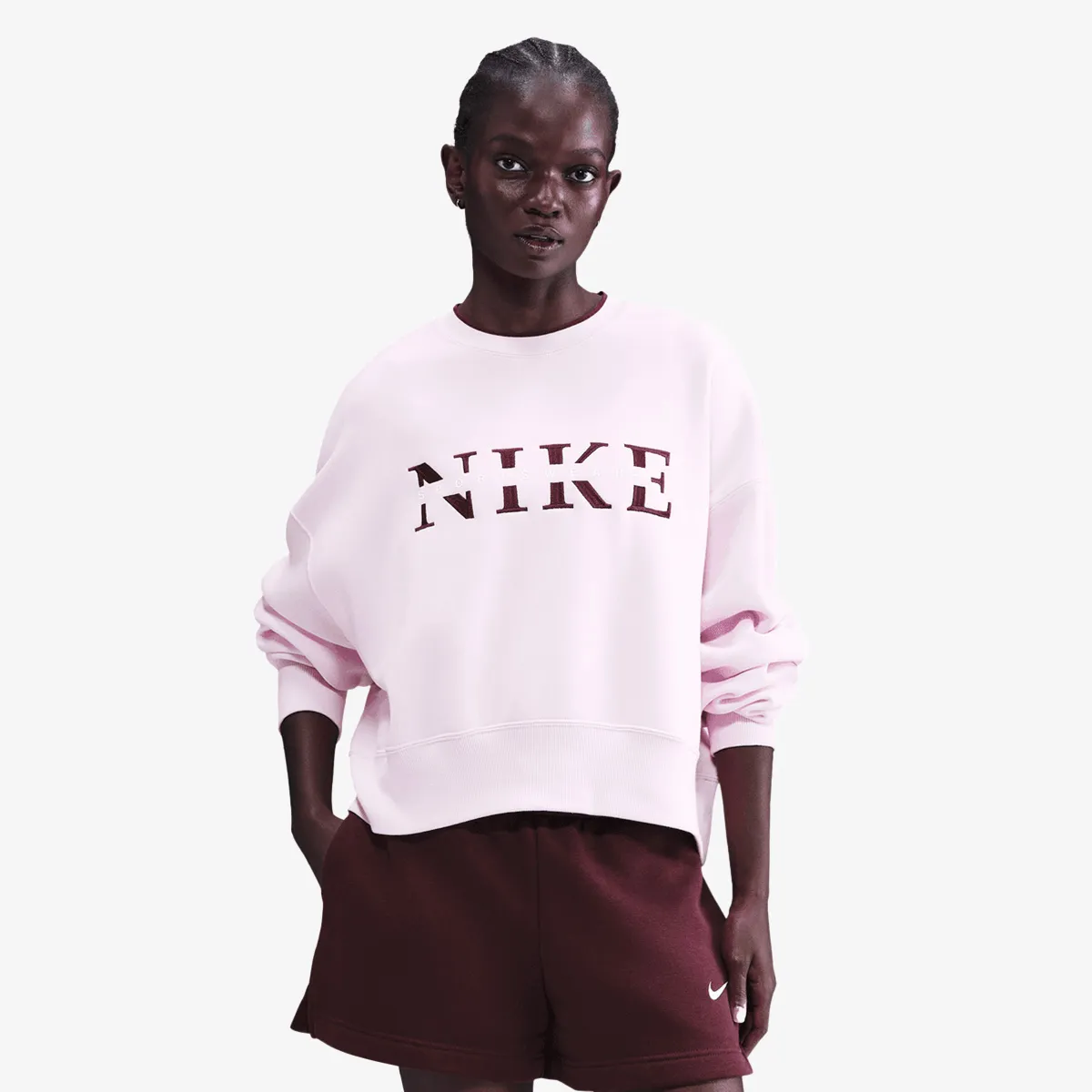 NIKE Hanorac W NSW PHNX FLC CREW GLS 