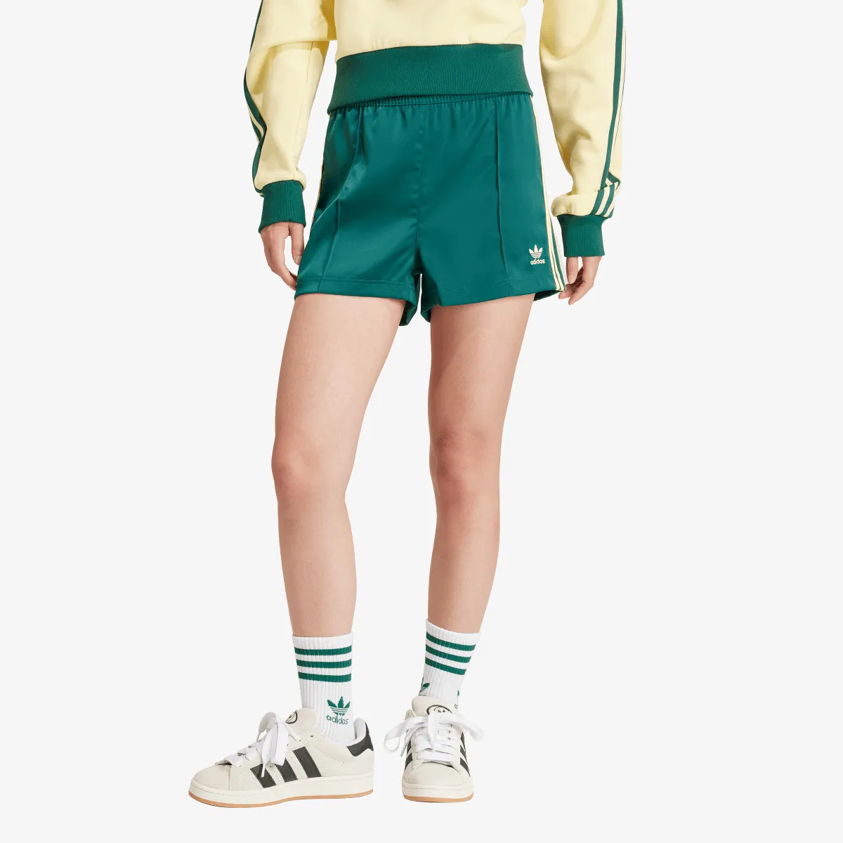 ADIDAS Pantaloni scurti 3-STRIPES SATIN SHORTS 
