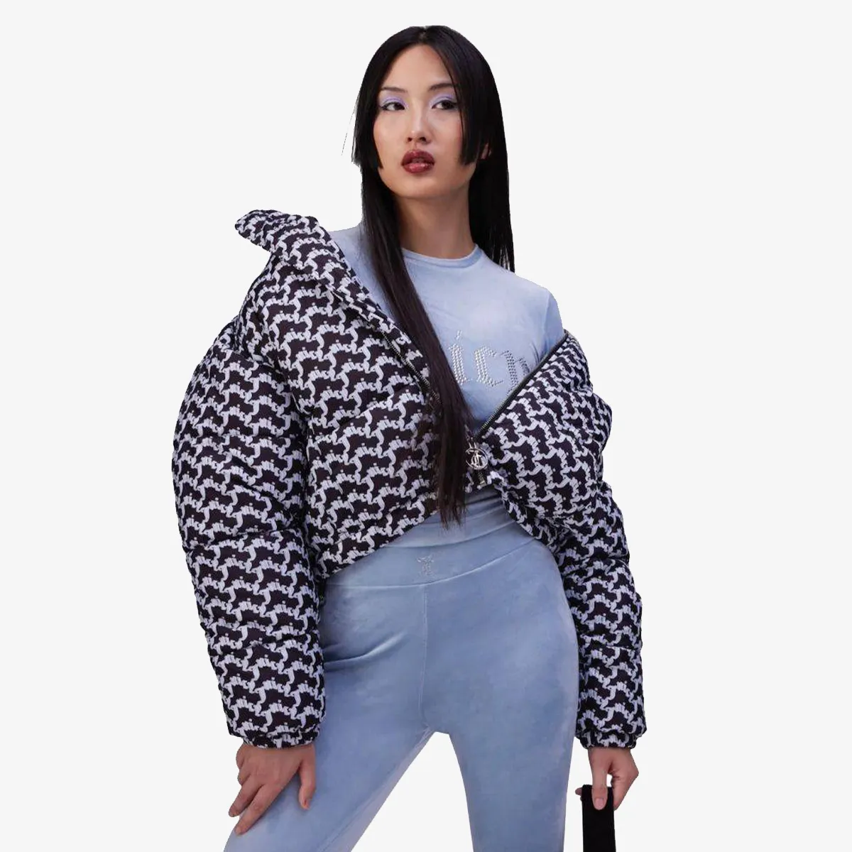 JUICY COUTURE Jacheta MADELINE ARCHED MONO PUFFA 