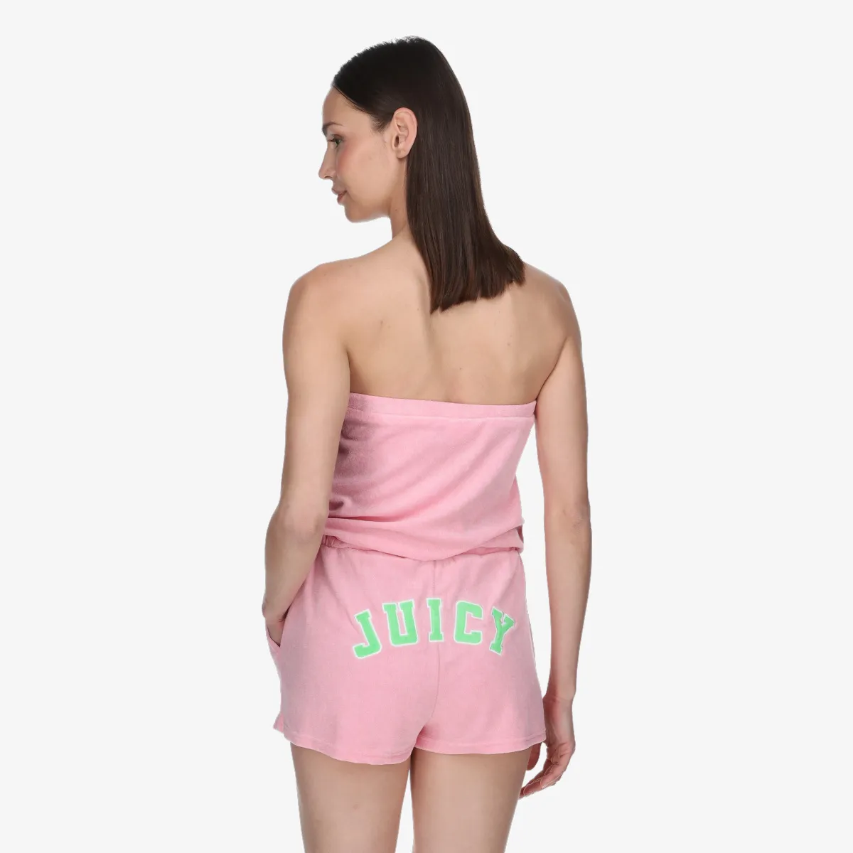 JUICY COUTURE Pantaloni scurti Bandeau Drawstring Romper 