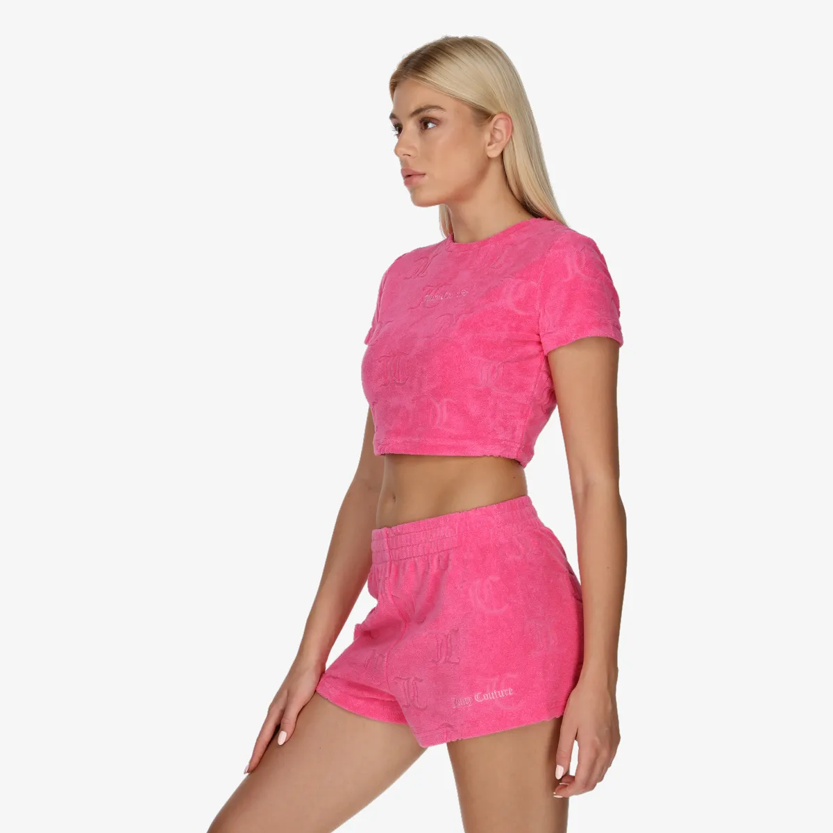 JUICY COUTURE Tricou SOPHIE TOWELLING CROP TOP 