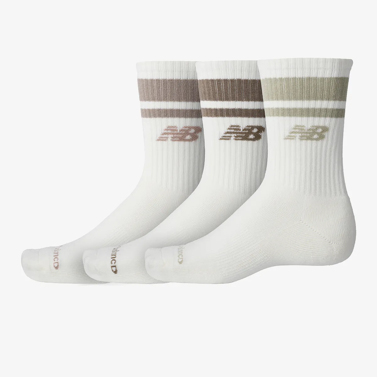 NEW BALANCE Sosete Everyday Stripe Midcalf 3 Pack 