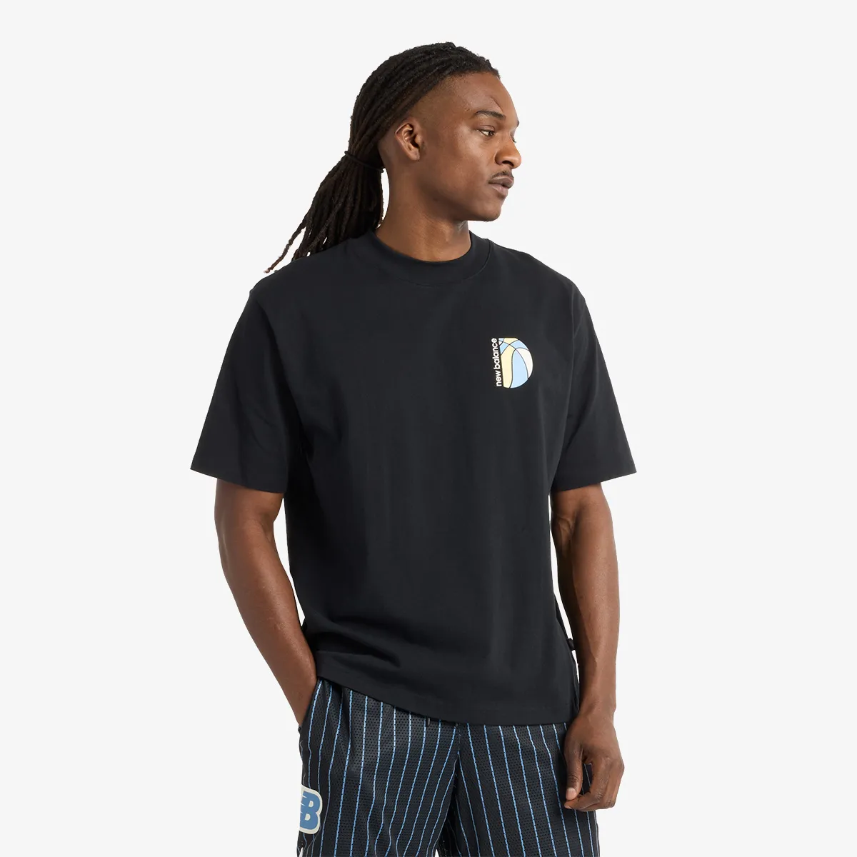 NEW BALANCE Tricou Hoops Mosaic Court Graphic T-Shirt 