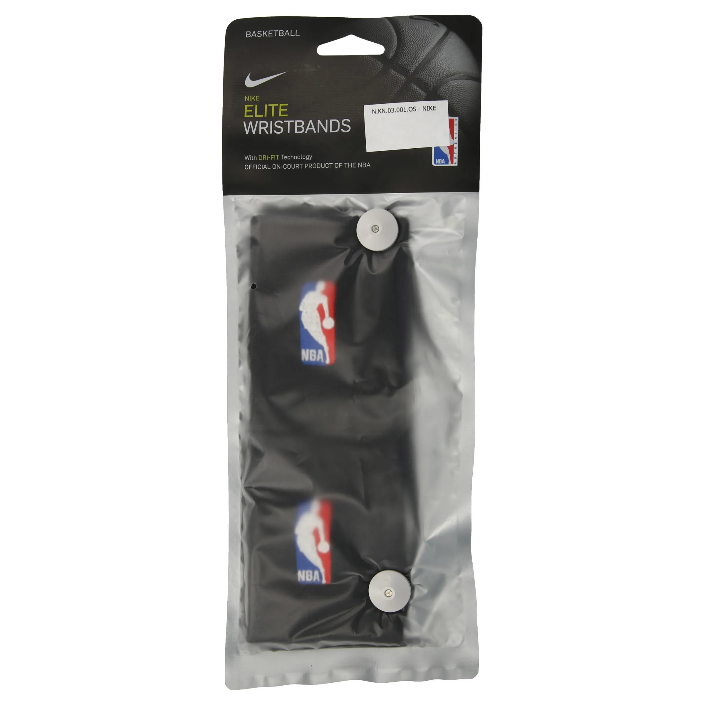 JR NIKE BANDEROLA NIKE WRISTBANDS NBA BLACK/BLACK 