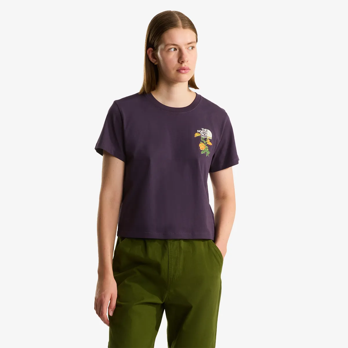 THE NORTH FACE Tricou FLORA EMBRO REGULAR SHORT SLEEVE TEE-G 