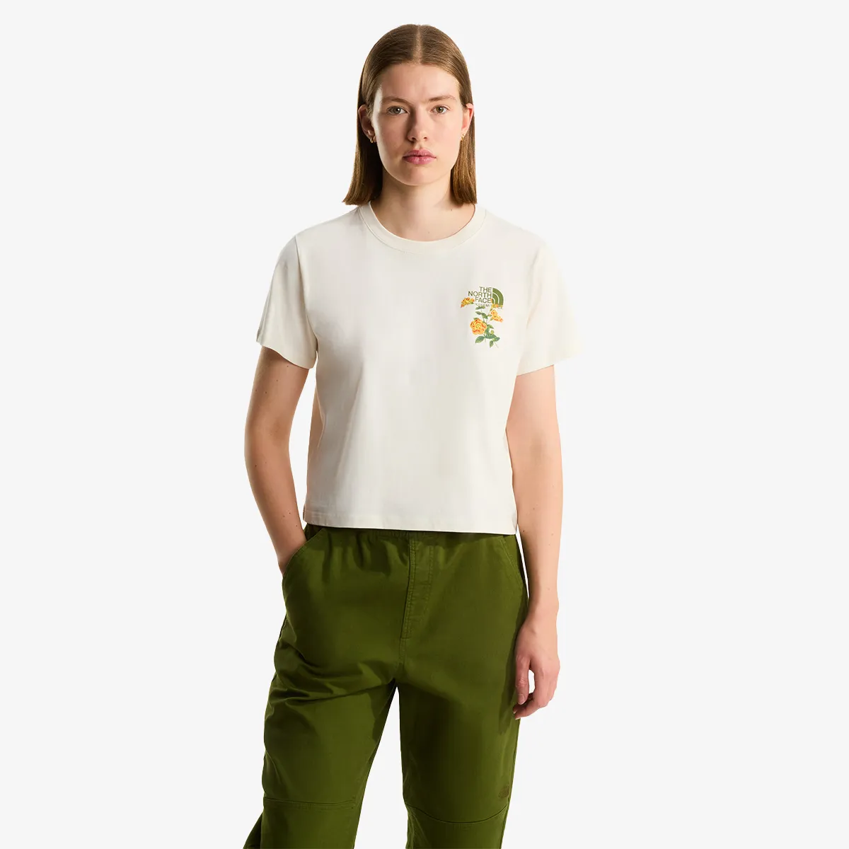 THE NORTH FACE Tricou FLORA EMBRO REGULAR SHORT SLEEVE TEE-G 