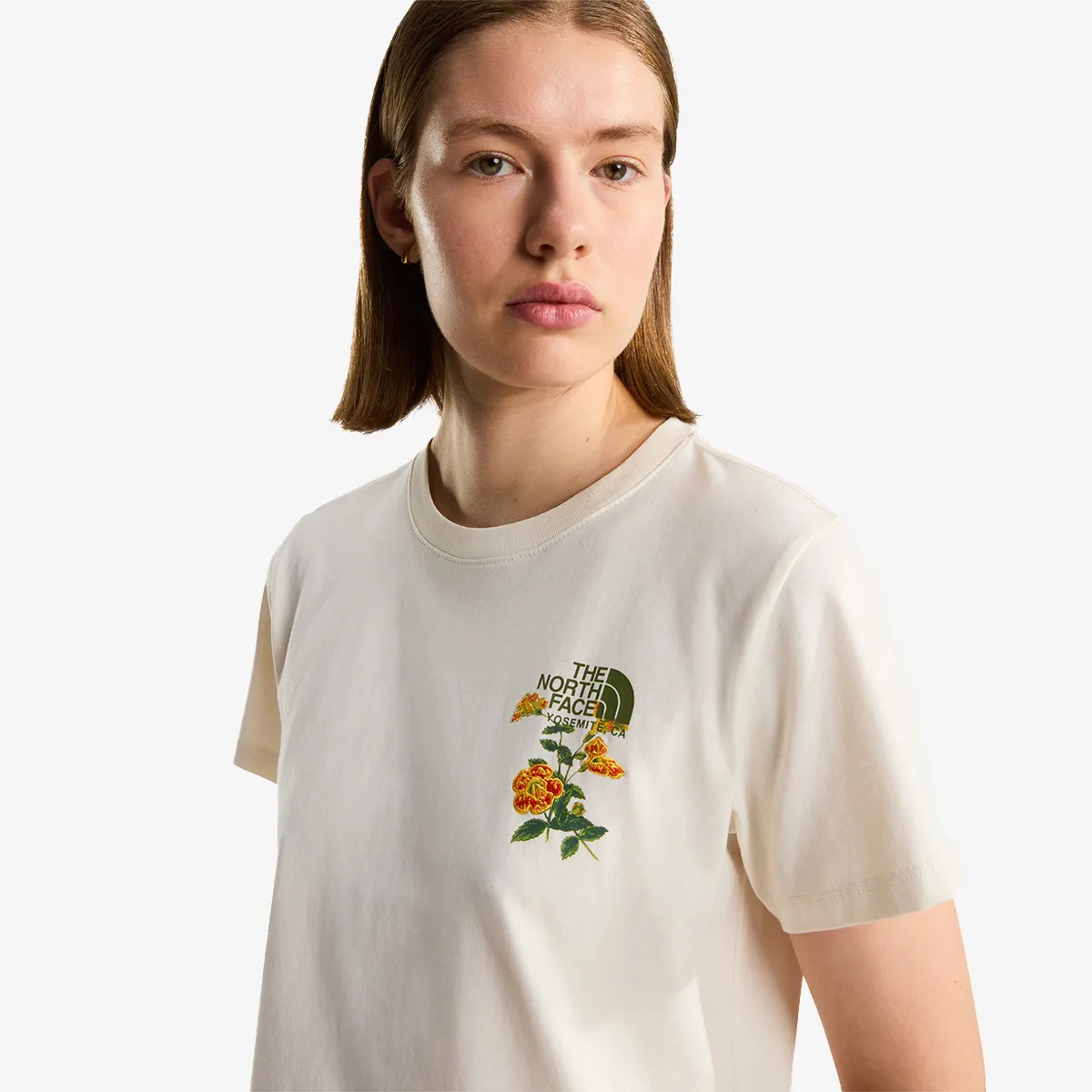 THE NORTH FACE Tricou FLORA EMBRO REGULAR SHORT SLEEVE TEE-G 