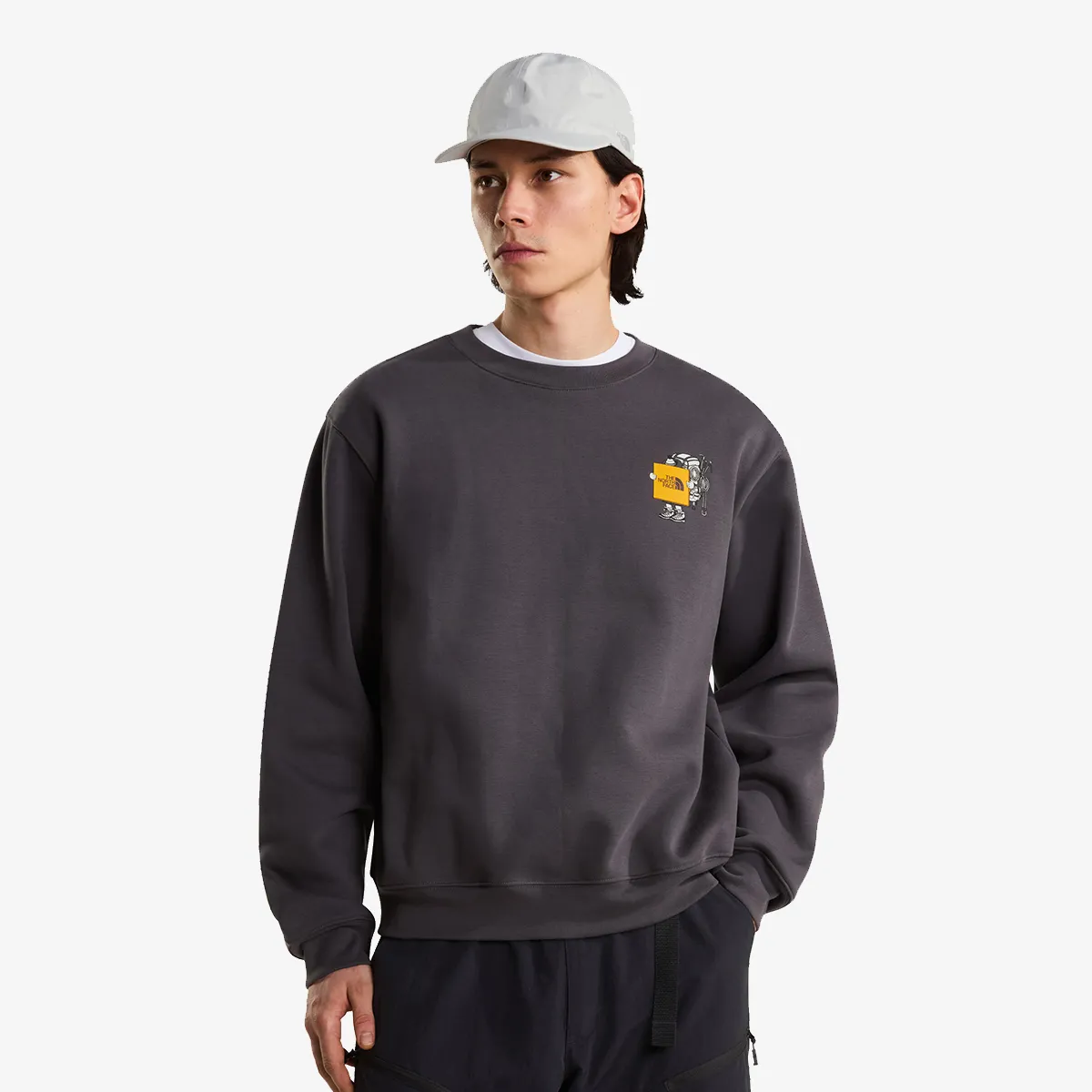 THE NORTH FACE Hanorac U GEAR UP GET OUT RLX CREW-GRAPHIC 