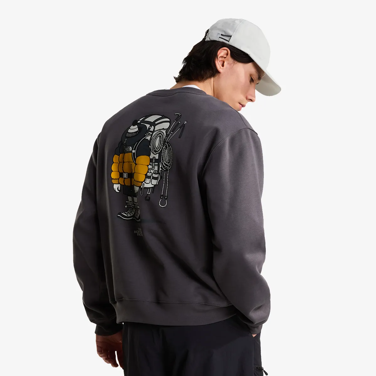 THE NORTH FACE Hanorac U GEAR UP GET OUT RLX CREW-GRAPHIC 