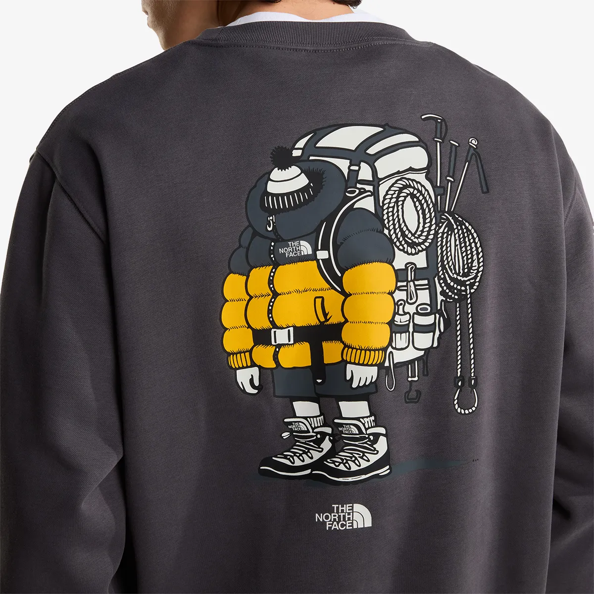 THE NORTH FACE Hanorac U GEAR UP GET OUT RLX CREW-GRAPHIC 