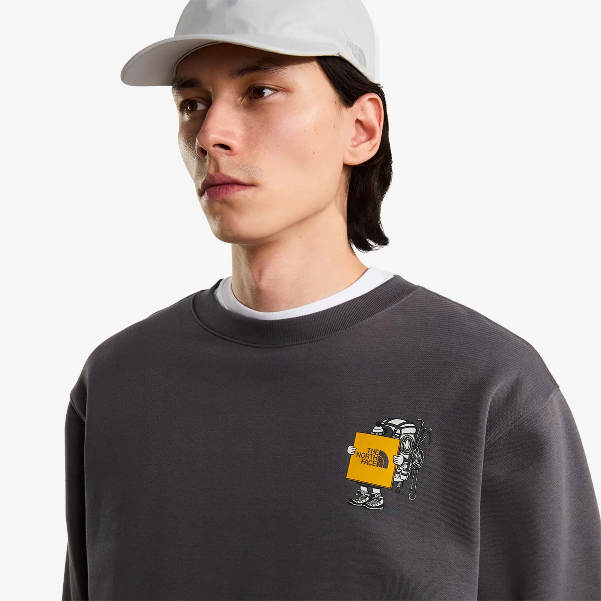 THE NORTH FACE Hanorac U GEAR UP GET OUT RLX CREW-GRAPHIC 