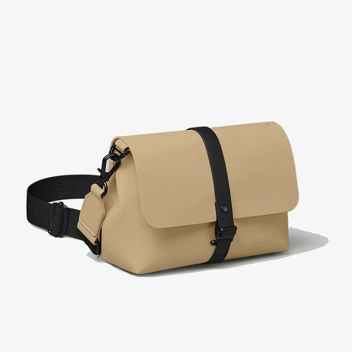 Gaston Luga GEANTA MICA Spläsh Crossbody Bag - Latte 