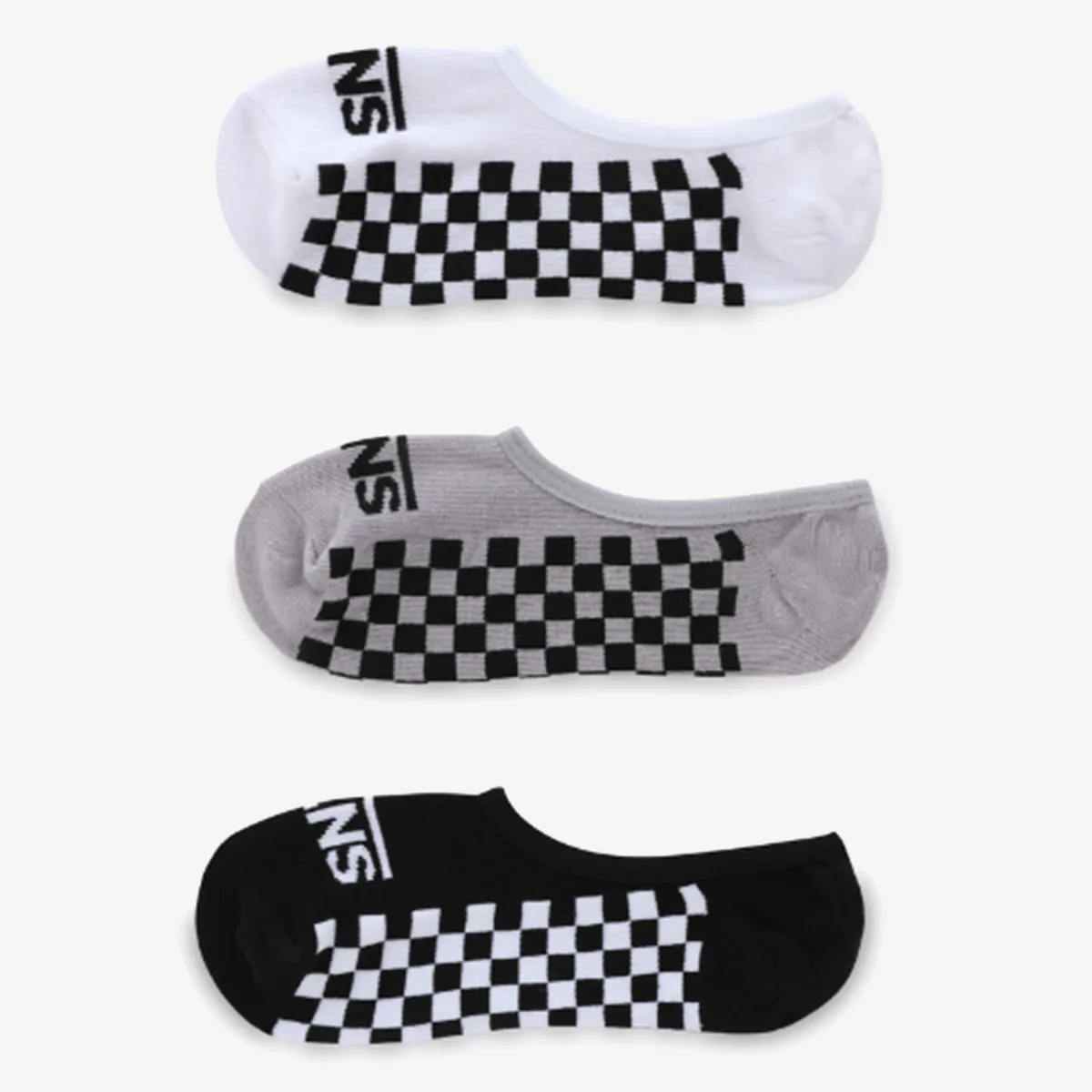VANS Sosete BASIC CHECK 2 CANOODL-B BLACK 