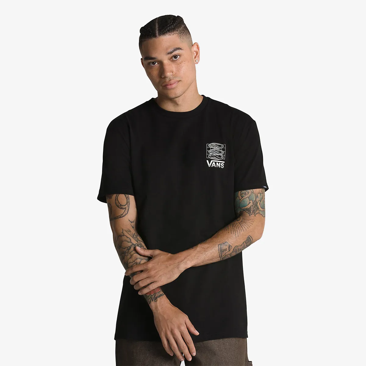 VANS Tricou MICRO TRAILS SS TEE II Black 