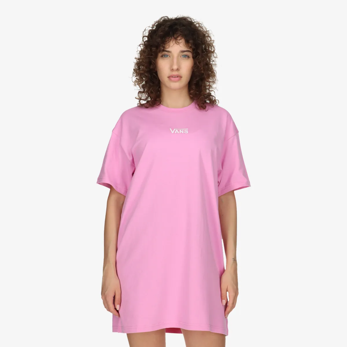 VANS Rochie WM CENTER VEE TEE DRESS CYCLAMEN 